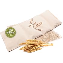 Cuscino Cervicale Termico Leschi A Forma Di Cane – 100% Cotone E Grano Biologici, Riscaldabile Al Microonde, Per Collo E Spalle, Beige - 2