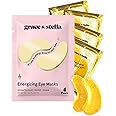 Under Eye Mask - Reduce Dark Circles, Puffy Eyes, Undereye Bags, Wrinkles - Gel Under Eye Patches, Vegan Cruelty-Free Self Care by grace and stella (4 Pairs, Gold)