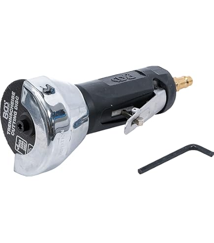 BGS Stabschleifer – Extra Kurz, 90° Abgewinkelt, 126 Mm, 18000 U/min, Für Druckluft