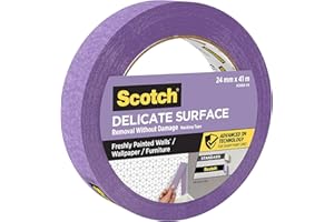 SCOTCHBLUE Scotch Delikatna powierzchnia zaawansowana taśma maskująca 2080 24 mm x 41 m