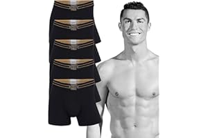 CR7 Cristiano Ronaldo Boxershorts für Herren, 5er-Pack, Größe S-2XL