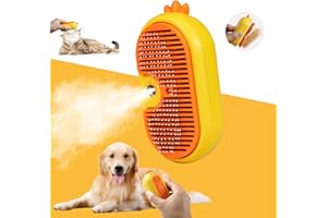 TOHDNC TOHDHC Cat Steam Brush, Spray Cat Brush with Release Button, Self Cleaning Steam Pet Brush for Cats Shedding, Cat Grooming Brush for Removing Knots,Loose Hair
