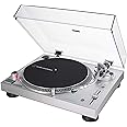Audio-Technica AT-LP120XUSB Direct-Drive Professional Stereo Turntable (Black) (Silver)