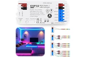 ESP32 WLED-styrenhet, 4-kanal, WLED-styrenhet, esp32 med mikrofon