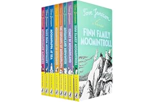 Moomintroll Series Books 1 - 8 Collection Set by Tove Jansson (Finn Family Moomintroll, Comet in Moominland, Moominland Midwinter, Exploits of Moominpappa, Moominvalley in November & MORE!)