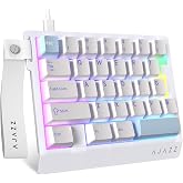 Coverzone Ajazz AK029 Ergonomik 29 Tuşlu Oyun Klavyesi - RGB Işıklandırma, 8000Hz Polling Hızı, 0.01mm Hızlı Tetikleme, Manye