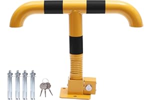 Forme jaune et noire de borne de serrure d'espace de stationnement de voiture de TOPWAY avec le ressort