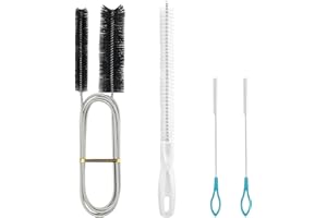 MOSTFUN 4 elastyczne szczotki do odpływu, 155 cm, szczotka do czyszczenia rur, szczotka do czyszczenia otworów odpływowych lodówki, rur odpływowych, czyszczenia zlewozmywaków