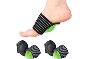 CHONGNI Arch Support, 2 Pair Compression Cushioned Plantar Fasciitis Support for Feet Pain Relief & Sore, Improve Flat Feet, Fallen Arches & High Arch(Green)
