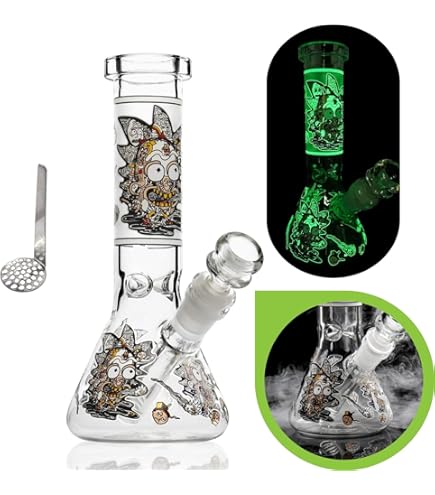 Bongo Per Fumare Crack Mini Bong In Vetro 15,2 Cm Con Percolatore - Bong Verde Con Chiodo Banger 14 Mm Mini Bong Vetro Percolatore - Foto 11