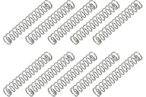 PATIKIL Resorte de Compresión, 0.6mm de Diámetro de Alambre x 5mm de Diámetro Exterior x 30mm de Longitud, 10 Piezas de Acero Inoxidable 304 Muelles de Compresion Mecánica Pequeños