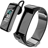 Gyfdjh Smartwatch Android iOS Auricolare Bluetooth Telefono Touch Slot  Notifiche per Orologio Braccialetto Fitness Activity Tracker Donna Uomo  Bambini Contapassi Calorie,Black : Amazon.it: Elettronica
