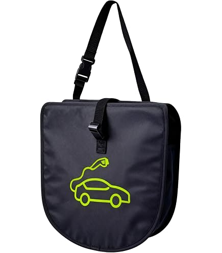 Skoda Originale Borsa Per Cavo Di Ricarica IV (00087317BQ) - Tessuto 454x440x104 Mm, Logo IV, Colore Nero