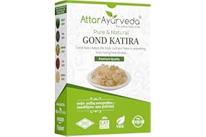 Attar Ayurveda Gond Katira Pure (Edible Gum) Tragacanth Gum High Cooling Properties Herbal Food Super Food 100% Natural No Preservative 200gm