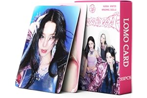 PYAJUU Aespa Photocards Kpop Aespa Armageddon Album Photocards 55PCS Lomo Card Gift for Fans KARINA Photo Card Winter Postcard