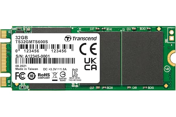 Transcend TS32GMTS600 SSD interne 32 Go M.2 (Type 2260) SATA III