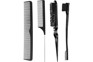 Ikadiya Set De Cepillos Pelo [ 4 Piezas], Kit Peine Peinar Cabello Baby Hair Brush, Cepillos Pelo Para Mujeres, Hombres, Niños