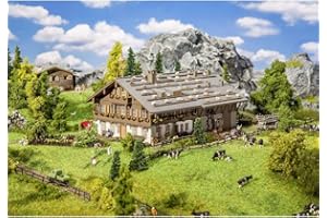 Faller FA232199 Großer Alpenhof mit Scheune Modellbausatz, verschieden, Jugendliche ab 14 Jahren , 255 x 125 x 92 mm