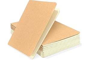 xiaoxianxian Lot de 10 Carnet A5, Cahier Page Blanche (34 Feuilles), Cahier Feuille Blanche pour École, Bureau, Voyage, Dessin et Graffiti