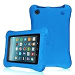 Fintie Shock Proof Case for All-New Amazon Fire 7 Tablet (7th Generation, 2017 Release) - Ultra Light Weight Protective Kids Friendly Cover, Compatible with Fire 7 (5th Gen, 2015), Blue