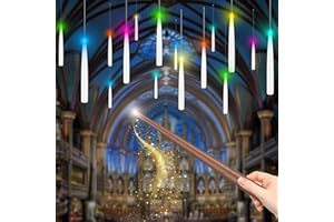 Coovee Velas Flotantes que Cambian de Color con Control Remoto de Varita Mágica, Paquete de 12 Decoraciones Velas Colgantes Mágicas, Vela con Pilas, Velas de Luz de Colores para Decoración Navideña