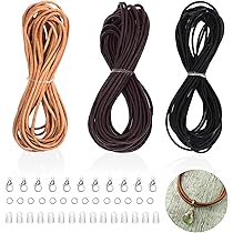 Cordoncino In Pelle Scamosciata - 4 Colori, 2m X 3mm, Per Braccialetti, Collane E Fai Da Te