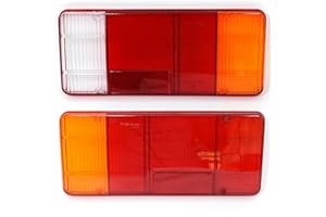 Easy Link 2x Cabochon de Feux Arrière Compatible avec Iveco Daily Peugeot Boxer Fiat Ducato Citroën Jumper Jumpy C25 VW Transporter T5 Renault Master Remorque Plateau Camion