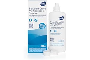 Senti2 Solución Única para lentes de contacto blandas - Liquido lentillas- 500ml