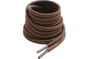 VSUDO Cordones Redondos de Zapatos para Botas de Montaña, ø4 mm Cordones Zapatillas/Zapatos de Botas Trabajo, Cordones para Zapatos de Militares/Seguridad/Treking para Mujer o Hombre