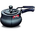 Prestige 2 Litres Svachh Induction Base Inner Lid Hard Anodised Handi| Black | Deep Lid Spillage Control | Metallic Safety Plug | Anti-Bulge Base