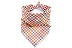 ELEGANT LITTLE TAIL Dog Bandana for Boy Girl Small Medium Large Dogs, Comfortable Dog Bibs Scarf, Adjustable Square Dog Kerchief