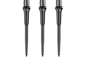 MISSION DARTS Pointes de conversion de fléchettes Mission Titan Pro Titanium de 34 mm pour convertir la pointe souple en acier.