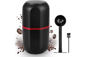 FUNYKICH Electric Coffee Grinder, Coffee Bean Grinder Spice Grinder, 120g Capacity, Herb Grinder with Cleaning Brush, 2 in 1 Coffee Scoop & Tamper, Fast Grinding for Coffee Beans, Spice, Nuts, Herbs