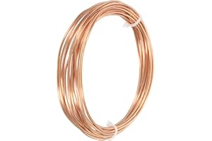 DMiotech 1mm x 2mm Long 6.0 M Réfrigérateur Cuivre Tuyau Flexible Tubulure pour Compression, Air Conditionneur Air Assist