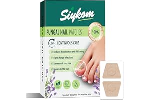 SIYKOM 72 Pcs Fungal Nail Patches, Super Strong Toenail Fungus Treatment, Natural Tea Tree Oil, Lavender, Revitalize Brittle Nails, Reduce Discoloration And Thickness