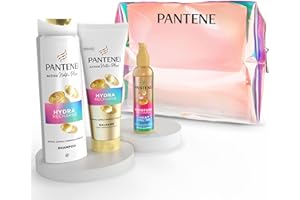 Pantene Pro-V Miracles Set Regalo Beauty Case + Linea Hydra Recharge Shampoo 250ml, Balsamo 200ml, Siero 135ml, Protegge Da Umidità, Crespo E Calore. Idratazione E Lucentezza Senza Appesantire