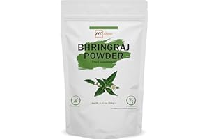 mGanna 100% Natural Bhringraj Powder 0.22 lbs/ 100 g Pure Eclipta Alba for Hair Health & Skin