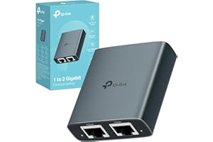 TP-Link EH210 Sdoppiatore Ethernet Gigabit, Velocità Gigabit 1000 Mbps da 1 a 2, Compatibile con Cavi Ethernet di Cat 8/7/6/5e/5, Involucro in Leghe di Alluminio, Plug&Play