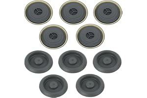 ANRBB 10 Pièces Bouchons de Carrosserie Étanches, Bouchons sous Châssis en Plastique PE, pour Trous de Plancher, Coffre ou Châssis, Compatible avec VW, Accessoire Entretien Voiture Durable, Gris