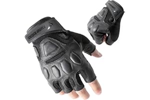 Zune Lotoo Guantes Moto Verano, Guantes Tacticos Militar Táctil para Hombres y Mujeres, Guantes Airsoft Tacticos de Cuero con XRD Transpirables y Amortiguadores para Paintbal Airsoft Motocross