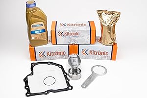 KITRONIC Kit de reparación de acumulador de presión DQ200 de 7 velocidades, engranaje de embrague seco 0 AM, con llave de montaje, junta y aceite de mecatrónica Ravenol de 1 litro