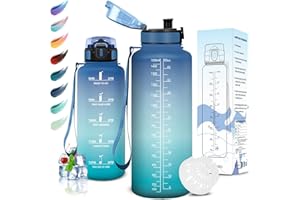 Motswedi Borraccia Sportiva 1000/1500ml, Senza BPA, Prova di Perdite con Filtro