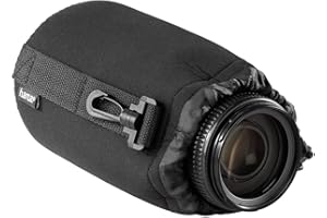 Hama Objektivbeutel, Neopren, Größe L, u.a. passend für Objektive von Herstellern wie Nikon, Canon, Olympus, Panasonic, Sony, Sigma, Tamron, Leica uzw.