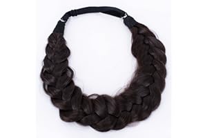 CAISHA Warkocz z kokardą opaska do włosów akcesoria do włosów czekoladowy brąz HZ202