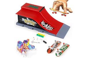 Aolieh Zestaw akcesoriów do deskorolki i rampy, zestaw akcesoriów do deskorolki skate park, zabawka dla dzieci (dostosowane)