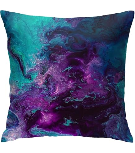 2 Federe Cuscino Con Pavone – Lino Color Prugna – 45x45 Cm – Decorazione Divano E Camera Da Letto - 2