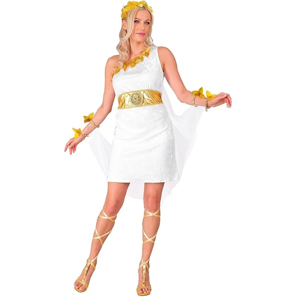 W WIDMANN MILANO Party Fashion - Disfraz de diosa griega, vestido, dioses, Atenea, Olimpia, romana, reina egipcia, Cleopatra W WIDMANN MILANO Party Fashion - Disfraz de diosa griega, vestido, dioses, Atenea, Olimpia, romana, reina egipcia, Cleopatra
