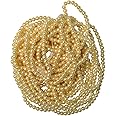 SATYAM KRAFT Artificial Moti Beads (White) 4 mm – 600 Pieces Pearl Beads for DIY Jewelry Making, Beading, Crafting, Scrapbooking & Hand Embroidery – Perfect for Christmas & New Year Crafts