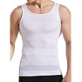 HANERDUN Mens Slimming Shirt Body Shaper Vest Compression Shirt Tummy Control Shapewear Abdomen Undershirt
