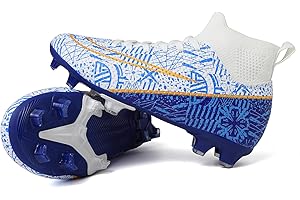 ASoftLand Kids Football Boots Boys Girls Football Cleats Turf Soccer Shoes AG/FG
